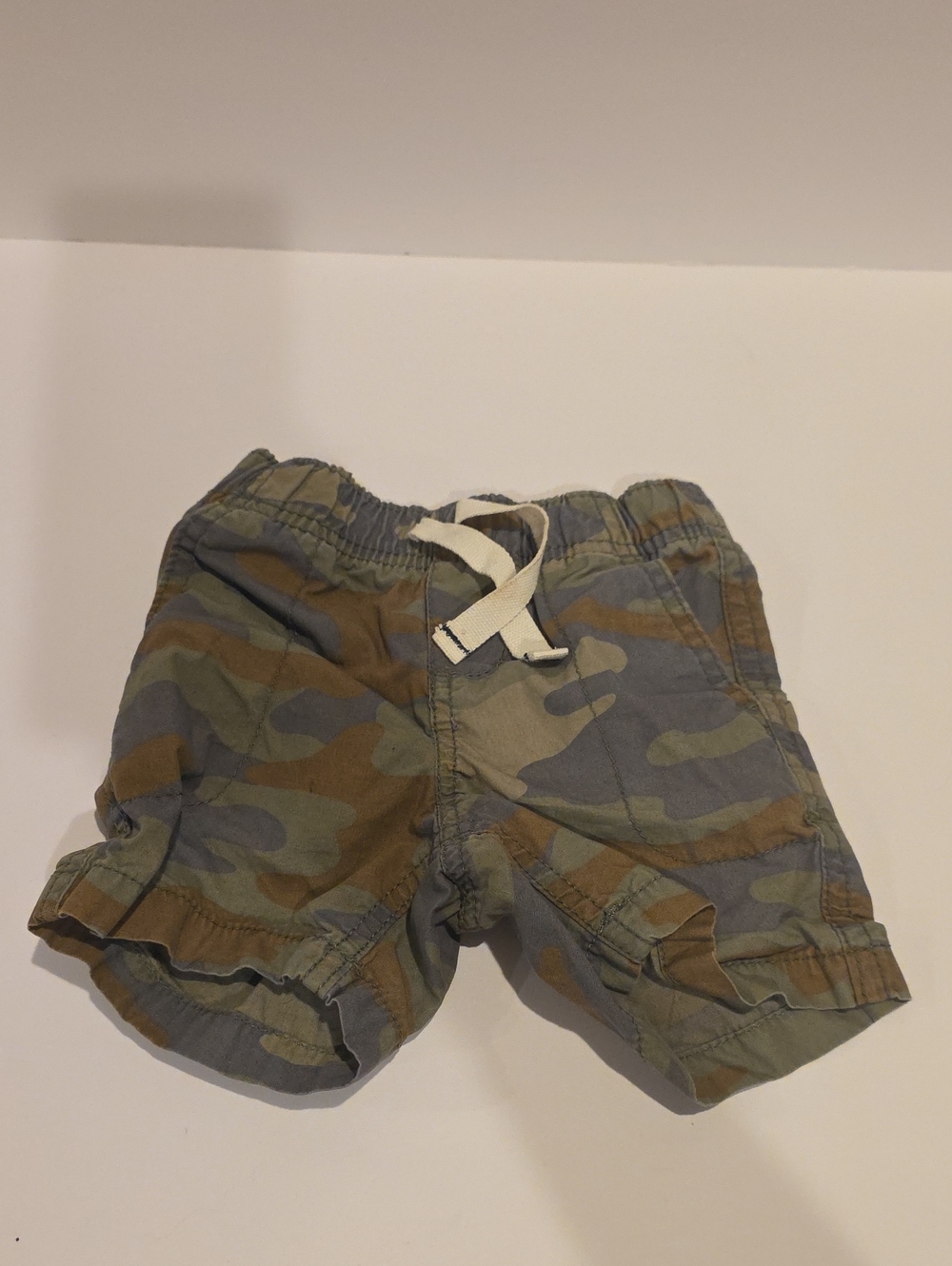 Carters 18m Kids Camo Drawstring Shorts - Olive Green